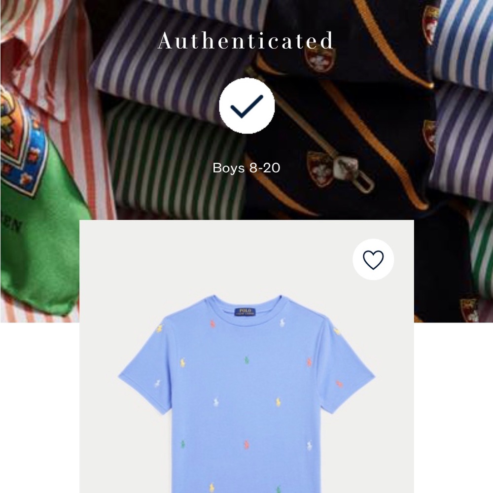New, never worn Polo Ralph Laurent boys t shirt - Picture 2 of 4